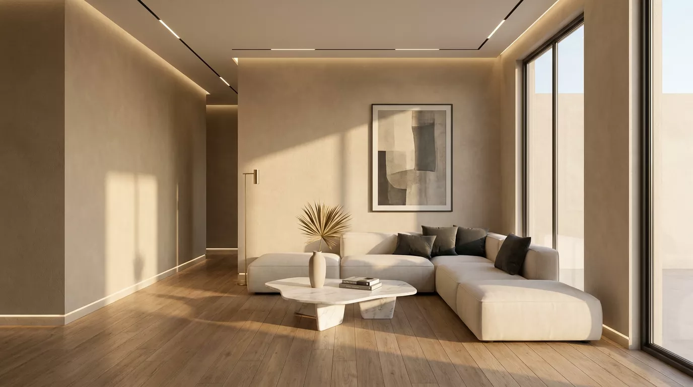 ديكور استراحة مودرن بخطوط نظيفة وألوان محايدة وإكسسوارات مختارة لتصميم سعودي عصري وراقي ديكور استراحة مودرن بخطوط نظيفة وألوان محايدة وإكسسوارات مختارة لتصميم سعودي عصري وراقي